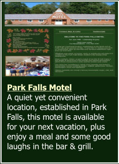 Park Falls Motel, Park Falls, Wisconsin, Price County