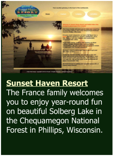 Sunset Haven Resort, Phillips, Wisconsin, Price County